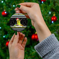 Tennis Snowman Christmas Ceramic Ornament Xmas Holiday Patterns - Wonder Print Shop