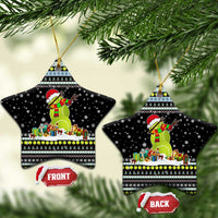 Tennis Snowman Christmas Ceramic Ornament Xmas Holiday Patterns - Wonder Print Shop