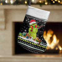 Tennis Snowman Christmas Stocking Xmas Holiday Patterns - Wonder Print Shop