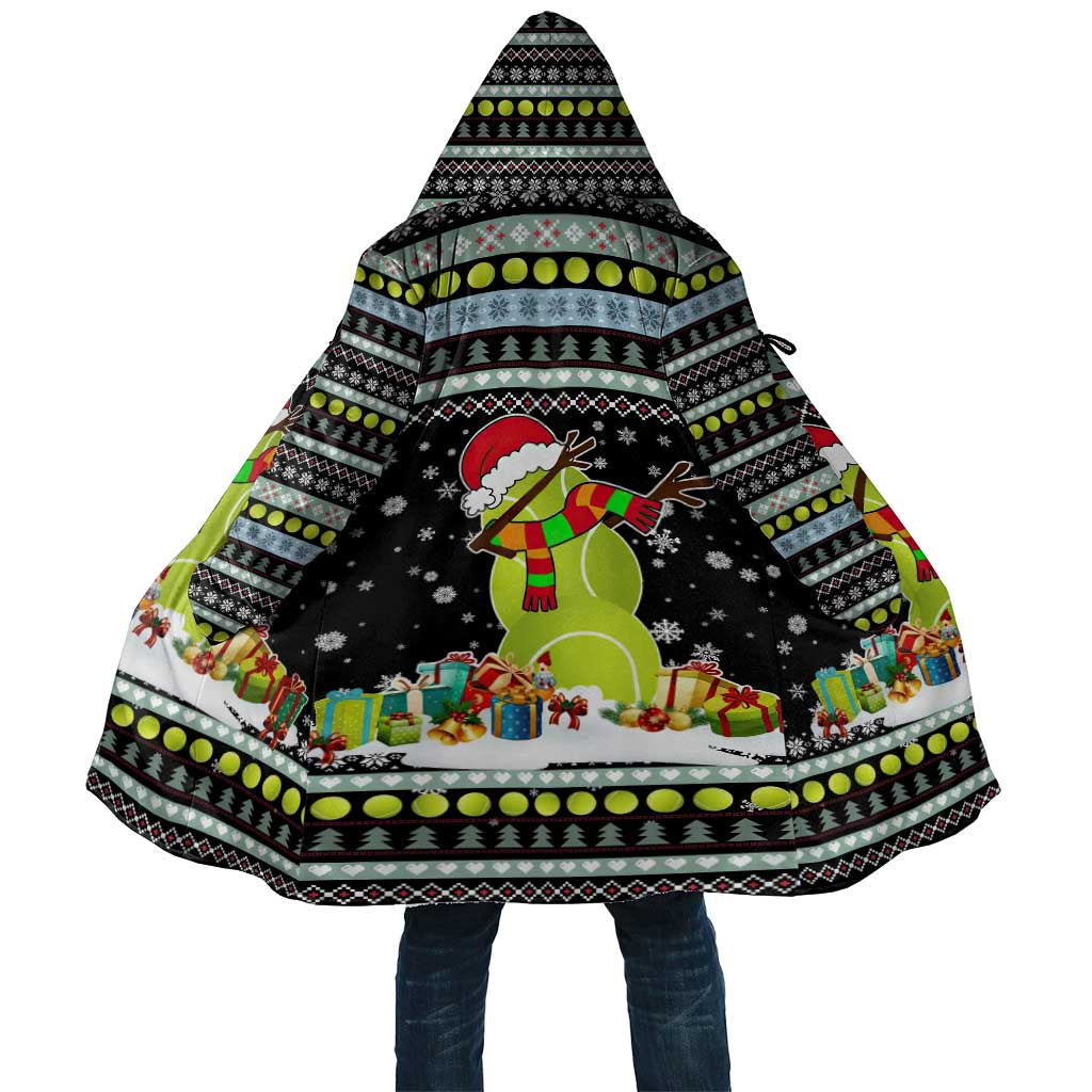 Tennis Snowman Christmas Cloak Xmas Holiday Patterns - Wonder Print Shop
