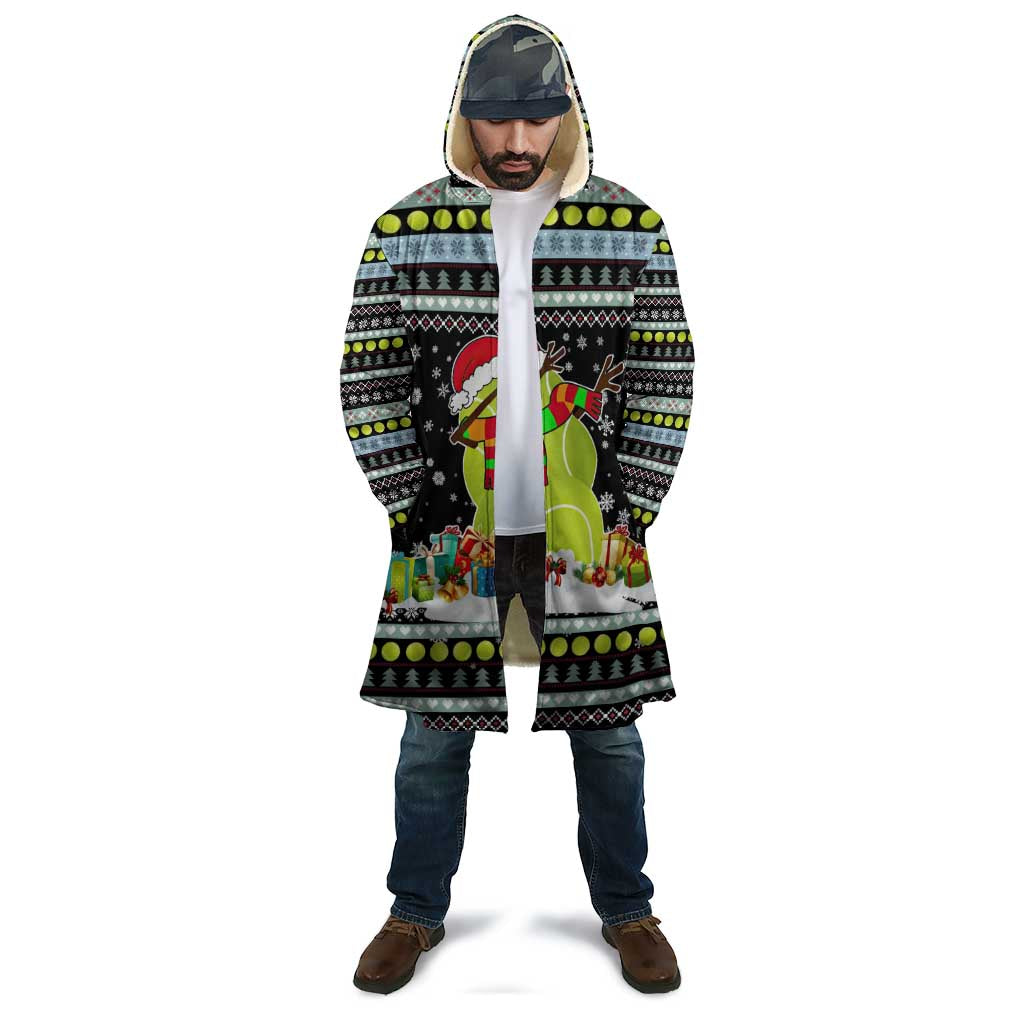 Tennis Snowman Christmas Cloak Xmas Holiday Patterns - Wonder Print Shop