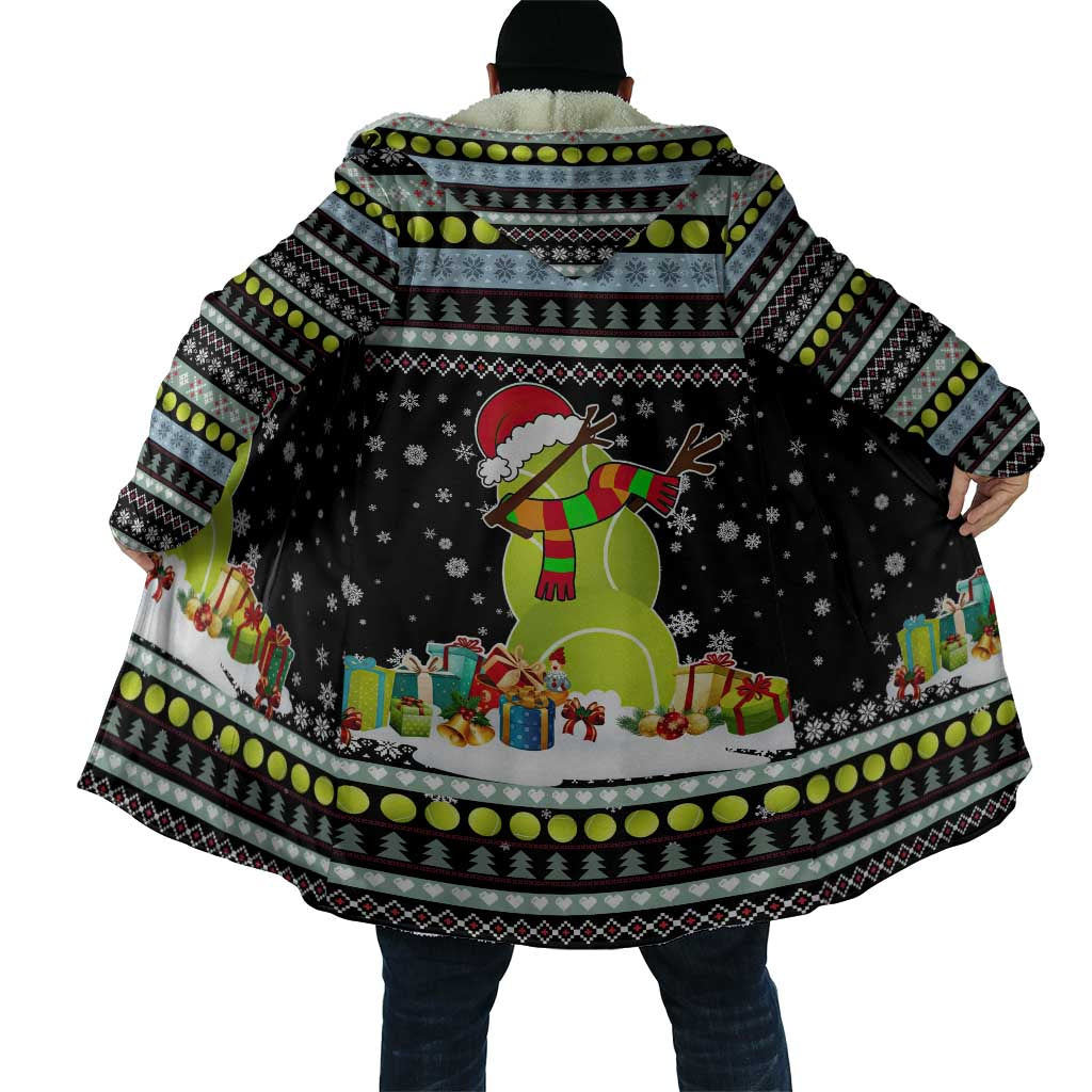 Tennis Snowman Christmas Cloak Xmas Holiday Patterns - Wonder Print Shop