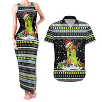 Tennis Snowman Christmas Couples Matching Tank Maxi Dress and Hawaiian Shirt Xmas Holiday Patterns - Wonder Print Shop