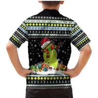 Tennis Snowman Christmas Family Matching Mermaid Dress and Hawaiian Shirt Xmas Holiday Patterns - Wonder Print Shop