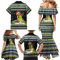 Tennis Snowman Christmas Family Matching Mermaid Dress and Hawaiian Shirt Xmas Holiday Patterns - Wonder Print Shop