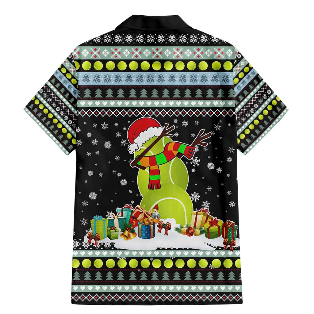 Tennis Snowman Christmas Family Matching Mermaid Dress and Hawaiian Shirt Xmas Holiday Patterns - Wonder Print Shop