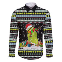 Tennis Snowman Christmas Family Matching Off The Shoulder Long Sleeve Dress and Hawaiian Shirt Xmas Holiday Patterns - Wonder Print Shop