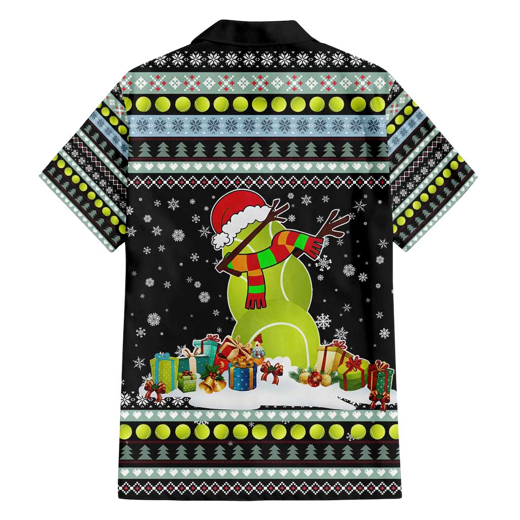 Tennis Snowman Christmas Family Matching Off Shoulder Maxi Dress and Hawaiian Shirt Xmas Holiday Patterns - Wonder Print Shop