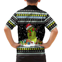 Tennis Snowman Christmas Family Matching Summer Maxi Dress and Hawaiian Shirt Xmas Holiday Patterns - Wonder Print Shop