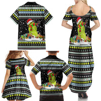 Tennis Snowman Christmas Family Matching Summer Maxi Dress and Hawaiian Shirt Xmas Holiday Patterns - Wonder Print Shop