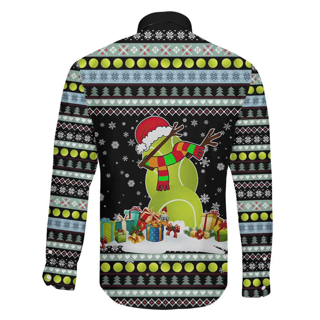 Tennis Snowman Christmas Family Matching Summer Maxi Dress and Hawaiian Shirt Xmas Holiday Patterns - Wonder Print Shop