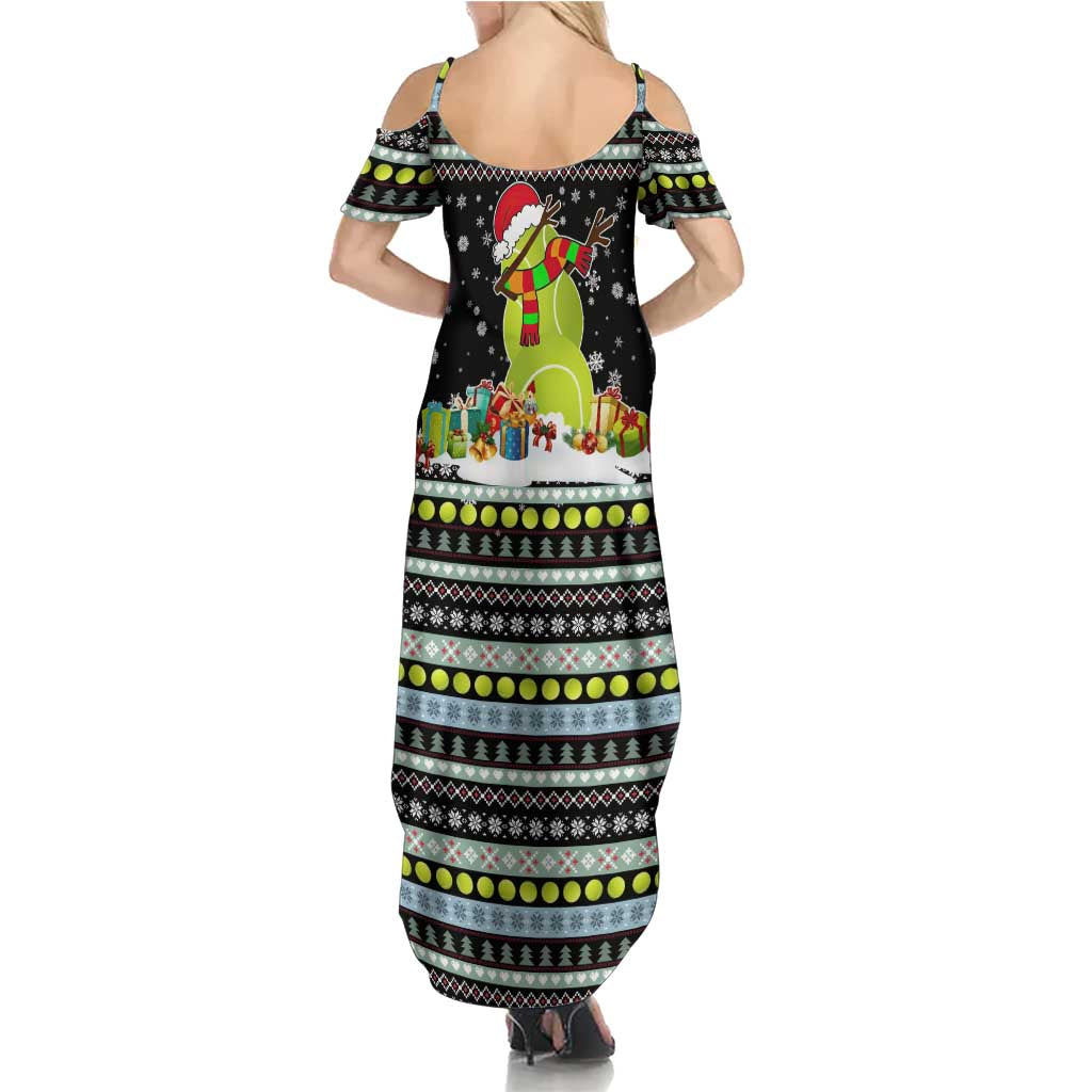 Tennis Snowman Christmas Family Matching Summer Maxi Dress and Hawaiian Shirt Xmas Holiday Patterns - Wonder Print Shop