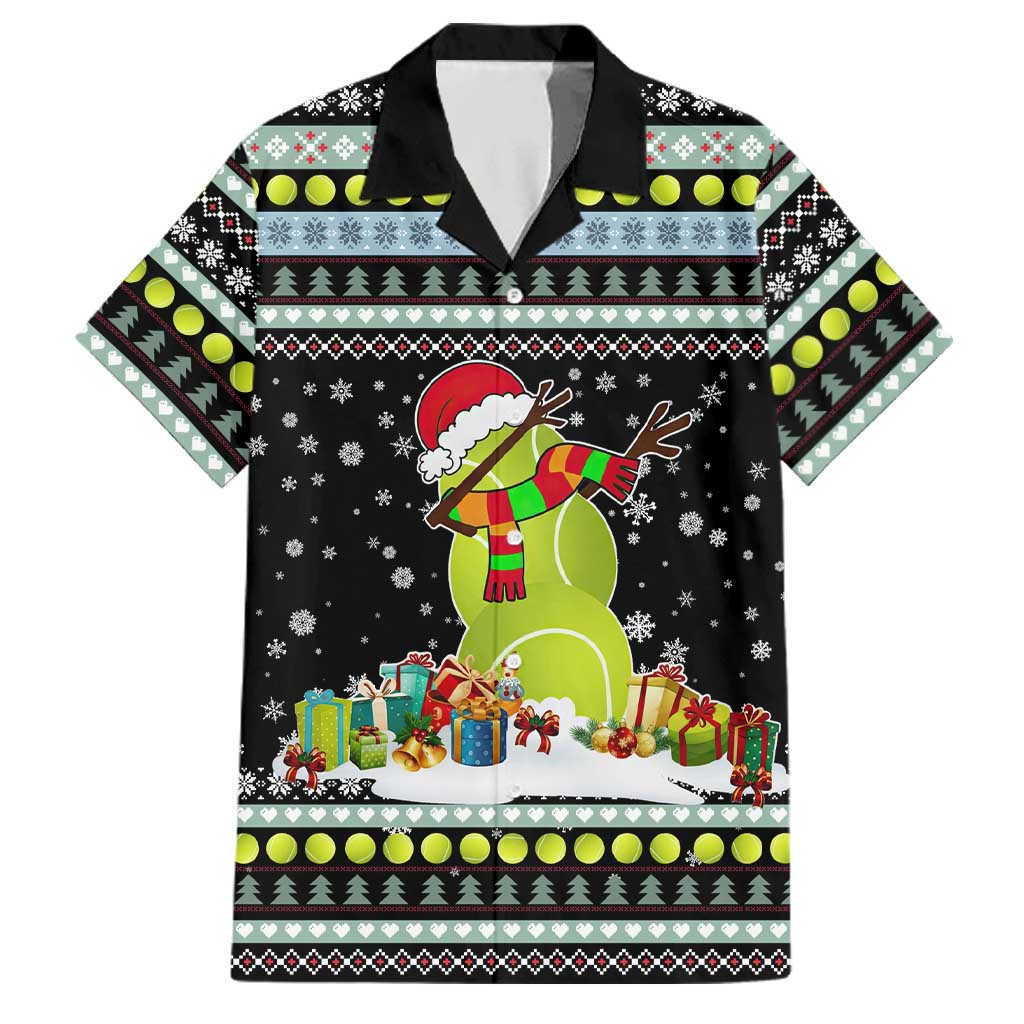 Tennis Snowman Christmas Family Matching Tank Maxi Dress and Hawaiian Shirt Xmas Holiday Patterns - Wonder Print Shop