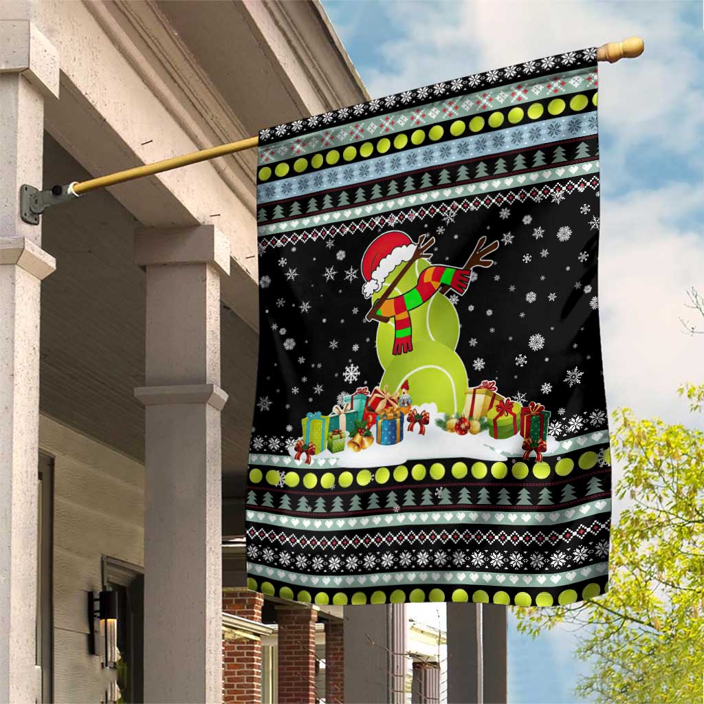 Tennis Snowman Christmas Garden Flag Xmas Holiday Patterns - Wonder Print Shop