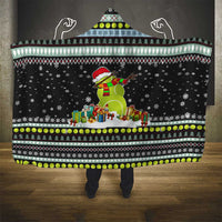 Tennis Snowman Christmas Hooded Blanket Xmas Holiday Patterns - Wonder Print Shop