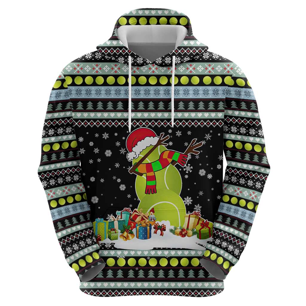 Tennis Snowman Christmas Hoodie Xmas Holiday Patterns - Wonder Print Shop