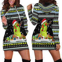 Tennis Snowman Christmas Hoodie Dress Xmas Holiday Patterns - Wonder Print Shop