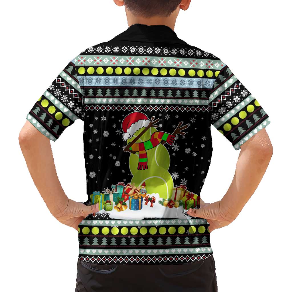Tennis Snowman Christmas Kid Hawaiian Shirt Xmas Holiday Patterns - Wonder Print Shop