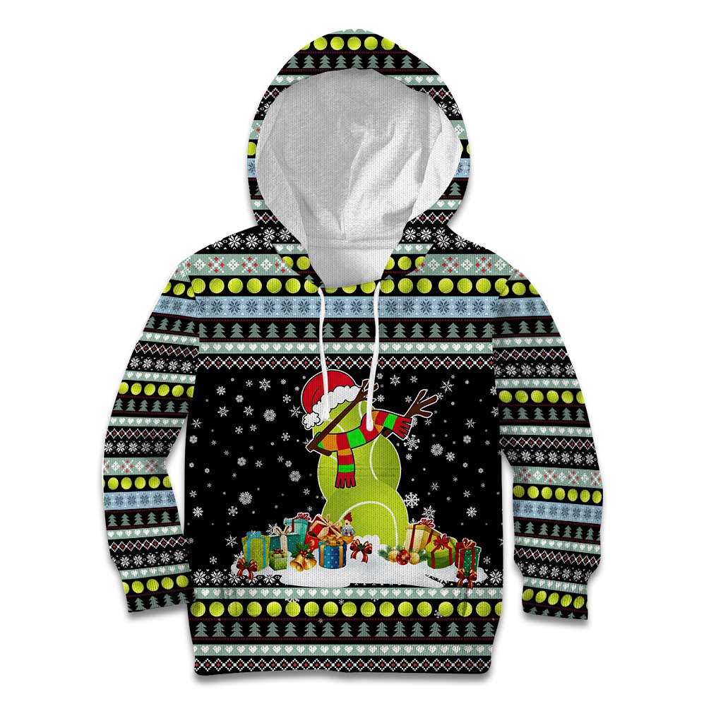 Tennis Snowman Christmas Kid Hoodie Xmas Holiday Patterns - Wonder Print Shop