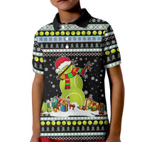 Tennis Snowman Christmas Kid Polo Shirt Xmas Holiday Patterns - Wonder Print Shop