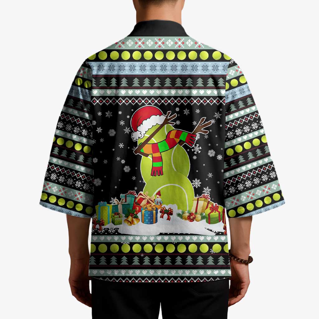 Tennis Snowman Christmas Kimono Xmas Holiday Patterns - Wonder Print Shop
