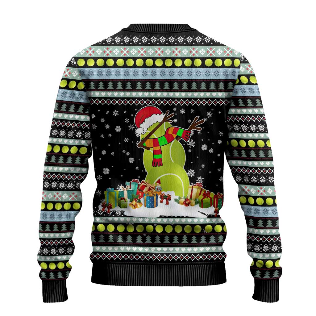 Tennis Snowman Christmas Ugly Christmas Sweater Xmas Holiday Patterns - Wonder Print Shop