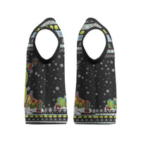 Tennis Snowman Christmas Knitted V-Neck Vest Xmas Holiday Patterns - Wonder Print Shop