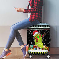 Tennis Snowman Christmas Luggage Cover Xmas Holiday Patterns - Wonder Print Shop