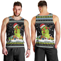Tennis Snowman Christmas Men Tank Top Xmas Holiday Patterns - Wonder Print Shop