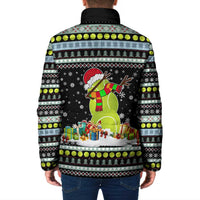 Tennis Snowman Christmas Padded Jacket Xmas Holiday Patterns - Wonder Print Shop