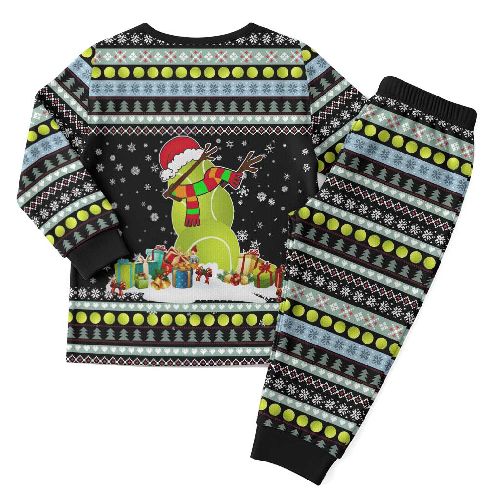 Tennis Snowman Christmas Pajama Set Xmas Holiday Patterns - Wonder Print Shop
