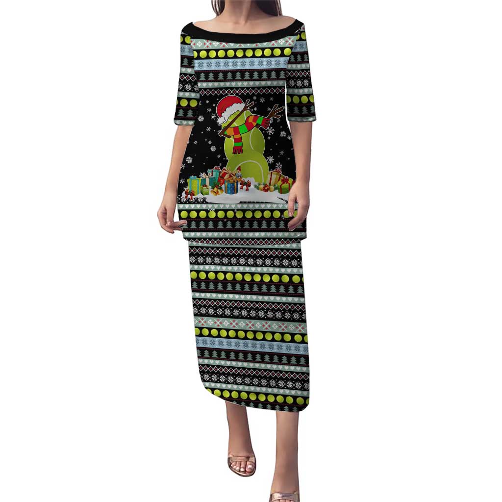 Tennis Snowman Christmas Puletasi Xmas Holiday Patterns - Wonder Print Shop