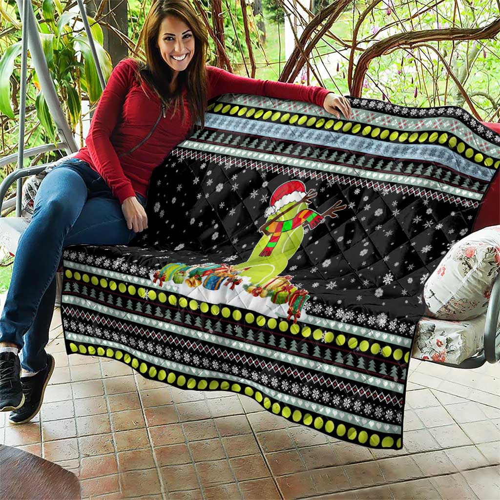 Tennis Snowman Christmas Quilt Xmas Holiday Patterns - Wonder Print Shop