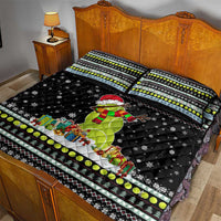 Tennis Snowman Christmas Quilt Bed Set Xmas Holiday Patterns - Wonder Print Shop