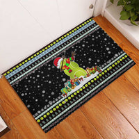 Tennis Snowman Christmas Rubber Doormat Xmas Holiday Patterns - Wonder Print Shop