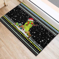 Tennis Snowman Christmas Rubber Doormat Xmas Holiday Patterns - Wonder Print Shop