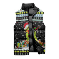 Tennis Snowman Christmas Sleeveless Puffer Jacket Xmas Holiday Patterns - Wonder Print Shop