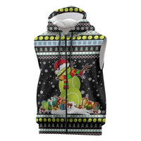 Tennis Snowman Christmas Sleeveless Zip Hoodie Xmas Holiday Patterns - Wonder Print Shop