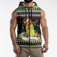 Tennis Snowman Christmas Sleeveless Zip Hoodie Xmas Holiday Patterns - Wonder Print Shop