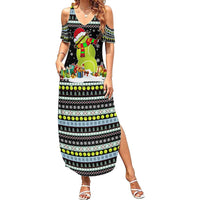 Tennis Snowman Christmas Summer Maxi Dress Xmas Holiday Patterns - Wonder Print Shop