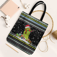Tennis Snowman Christmas Tote Bag Xmas Holiday Patterns - Wonder Print Shop