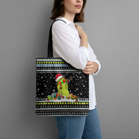 Tennis Snowman Christmas Tote Bag Xmas Holiday Patterns - Wonder Print Shop