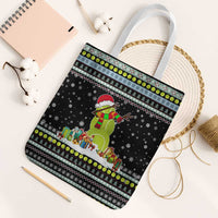 Tennis Snowman Christmas Tote Bag Xmas Holiday Patterns - Wonder Print Shop
