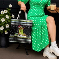 Tennis Snowman Christmas Tote Bag Xmas Holiday Patterns - Wonder Print Shop