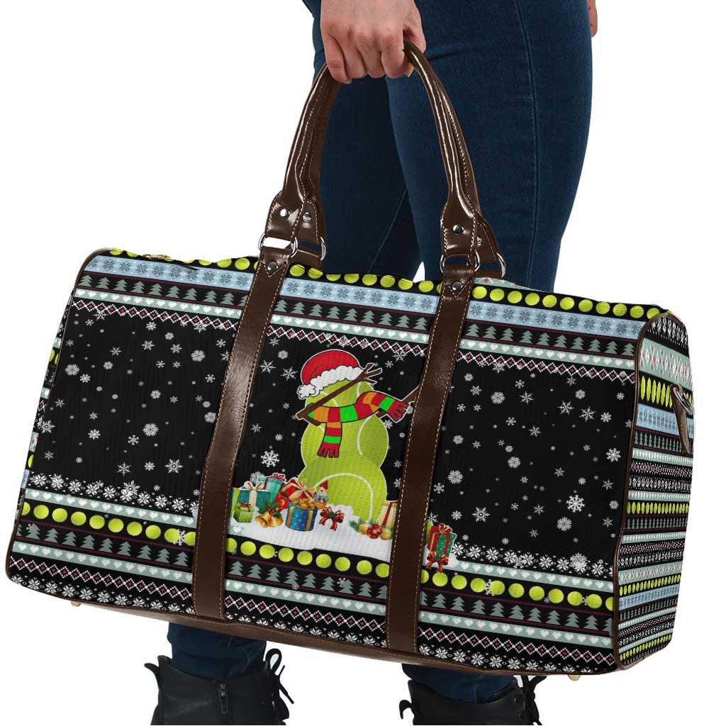 Tennis Snowman Christmas Travel Bag Xmas Holiday Patterns - Wonder Print Shop