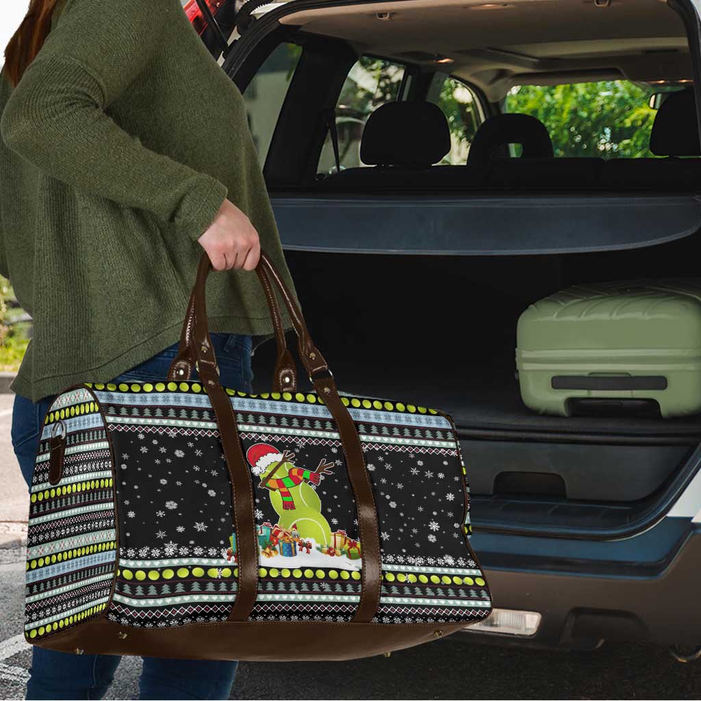 Tennis Snowman Christmas Travel Bag Xmas Holiday Patterns - Wonder Print Shop