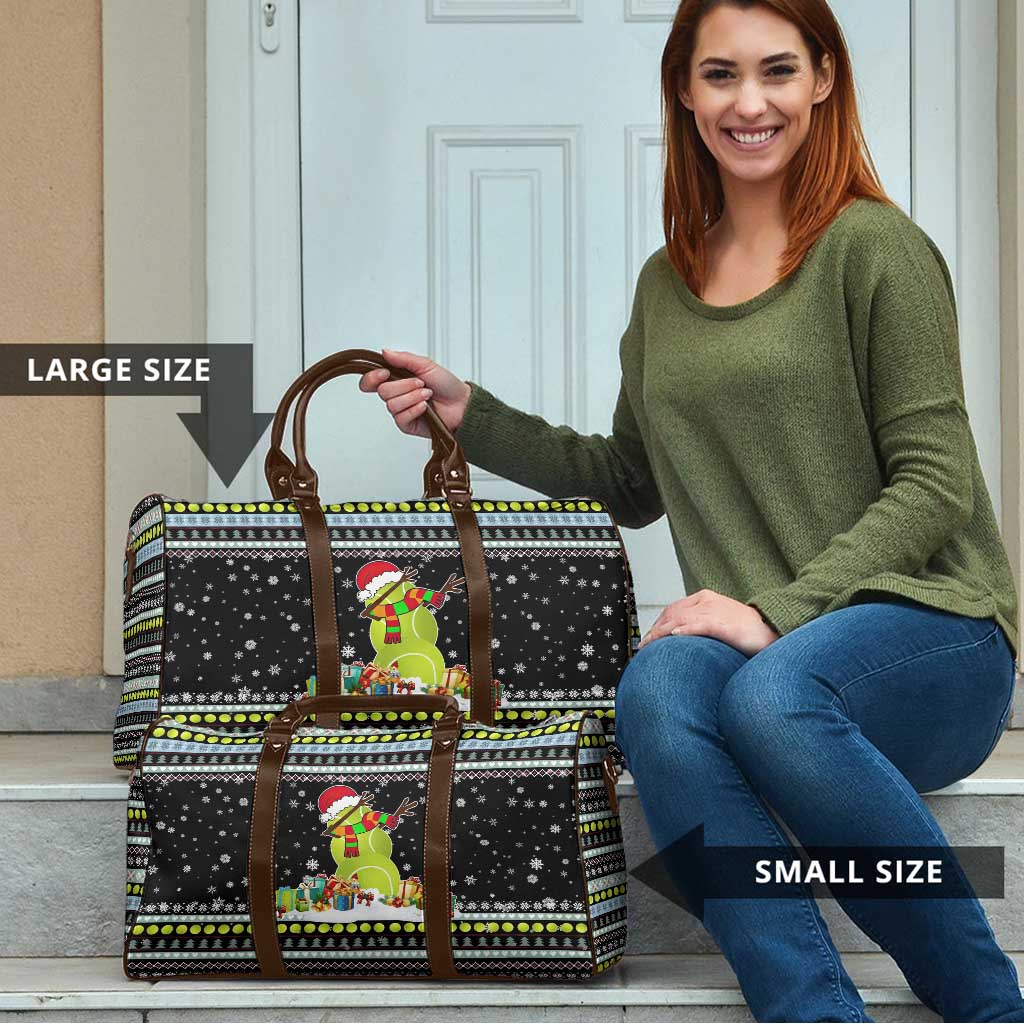 Tennis Snowman Christmas Travel Bag Xmas Holiday Patterns - Wonder Print Shop