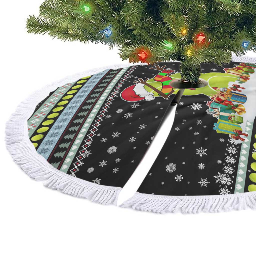 Tennis Snowman Christmas Tree Skirt Xmas Holiday Patterns - Wonder Print Shop