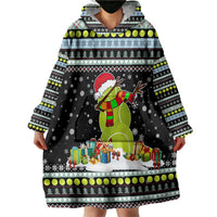 Tennis Snowman Christmas Wearable Blanket Hoodie Xmas Holiday Patterns - Wonder Print Shop