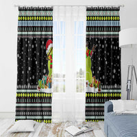 Tennis Snowman Christmas Window Curtain Xmas Holiday Patterns - Wonder Print Shop